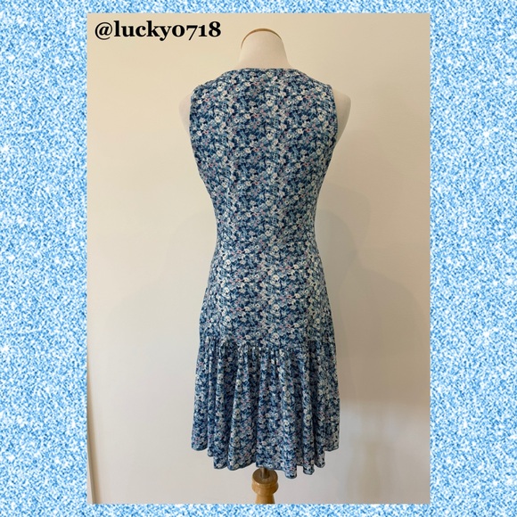 Fensace NWT Summer Sleeveless V-Neck Wrap Floral Sundress Mini Dress Sz S - Picture 8 of 10